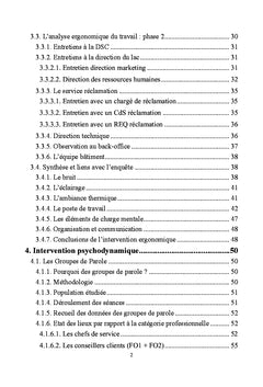 Etude des risques psychosociaux dans un centre d'appels