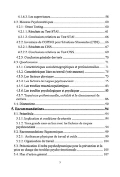 Etude des risques psychosociaux dans un centre d'appels