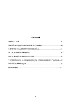 Approche panoramique de la litterature negro-africaine: