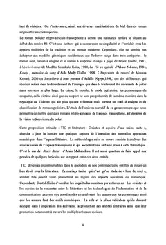 Approche panoramique de la litterature negro-africaine: