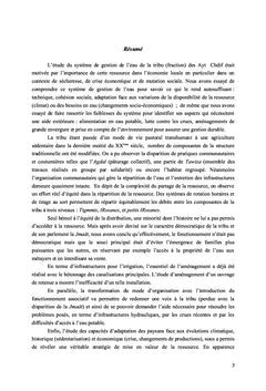 Autogestion de l'eau dans une tribu du Moyen Atlas marocain