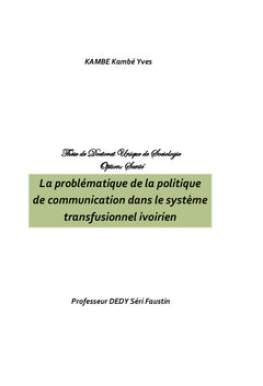 La problematique de la politique de communication
