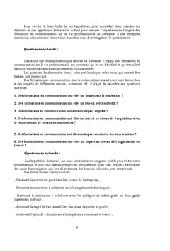 Impact des formations continues en communication