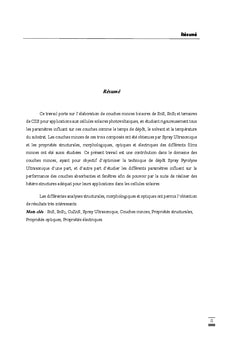 Étude des composés destinés à des applications photovoltaïques
