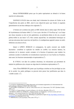 Les partis politiques et la constitution de l'electorat au Sud Kivu