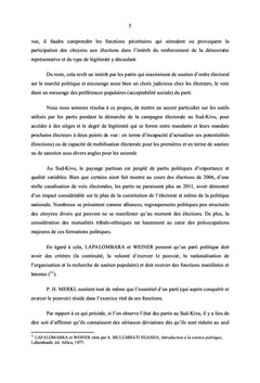 Les partis politiques et la constitution de l'electorat au Sud Kivu
