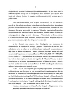 Les partis politiques et la constitution de l'electorat au Sud Kivu