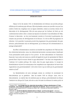 Etude comparative de la decentralisation Gabon/Mali