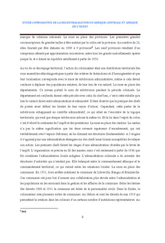 Etude comparative de la decentralisation Gabon/Mali
