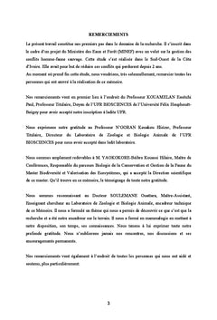 Caracterisation des Conflits Homme- Éléphant dans le Departement de Sikensi