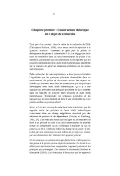 Comprendre les pratiques policières en contexte congolais