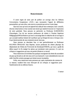 Notes de cours de chimie
