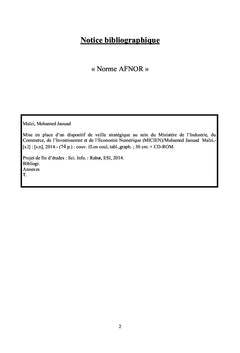 Mise en place d'un dispositif de veille stratégique