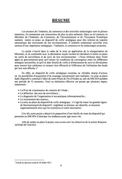 Mise en place d'un dispositif de veille stratégique