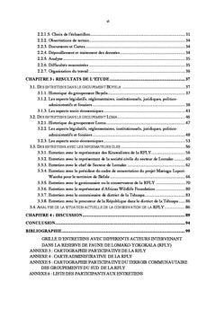 Perception de la gouvernance de la Réserve de Faune de Lomako-Yokokala