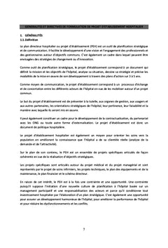 Guide méthodologique de formulation de projet d'établissement