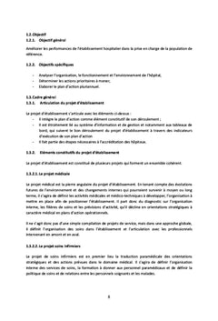 Guide méthodologique de formulation de projet d'établissement