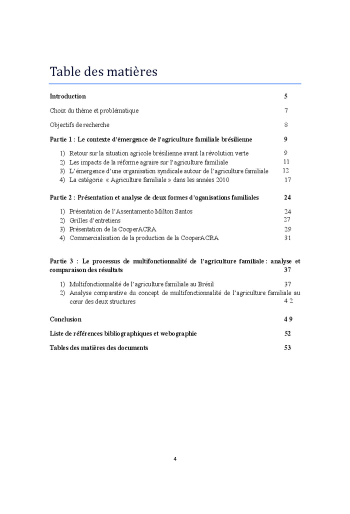 Agriculture familiale au Brésil