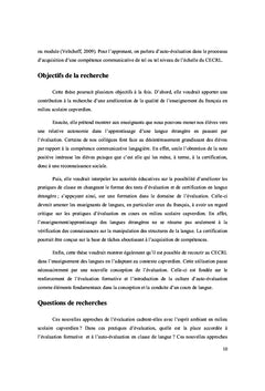 Enseignement/évaluation en FLE: évolution des pratiques