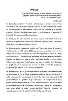 La problématique du foncier dans la reconstruction des quartiers précaires