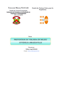 Prévention du VIH/Sida en milieu juvénile à Brazzaville