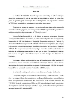 Prévention du VIH/Sida en milieu juvénile à Brazzaville