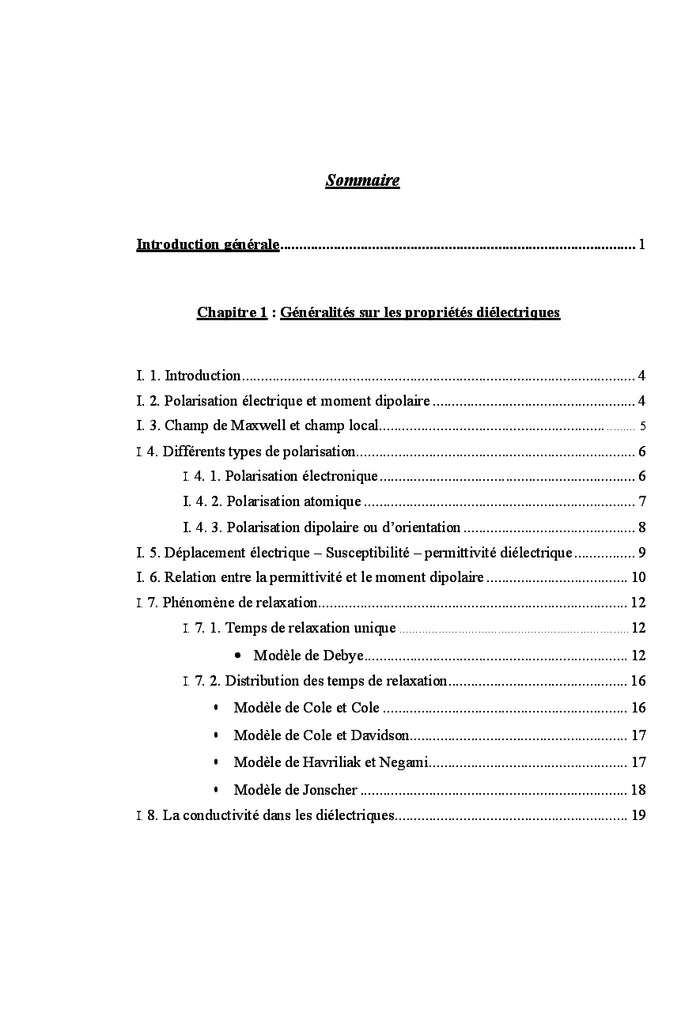 Caractérisation diélectrique par spectroscopie fréquentielle