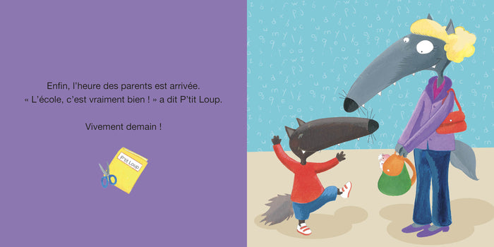 P'tit Loup rentre à l'école
