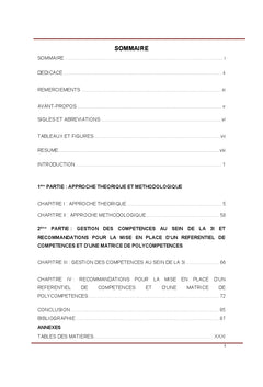 Referentiel de competences et Matrice de polycompetences