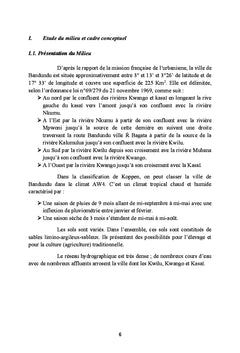 Reflexion sur les ressources haliutiques de Bandundu-Ville