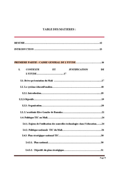 TIC et équité genre au Mali