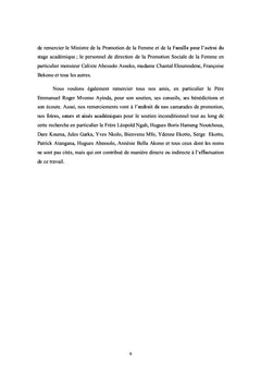 La problématique du genre dans les forces de défense et de sécurité