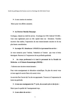 Etude des pathologies des bourses