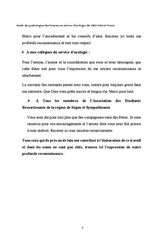 Etude des pathologies des bourses