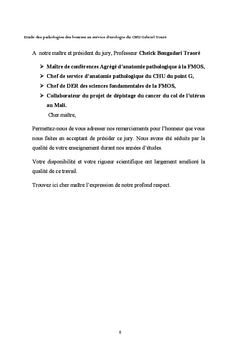Etude des pathologies des bourses