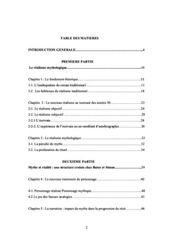 Mythe littéraire et nouveau réalisme