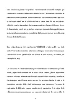 Dynamique Locale de Paix DLP, mécanisme de transformation des conflits
