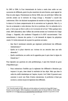 Règlement juridictionnel des différends internationaux par la CIJ: