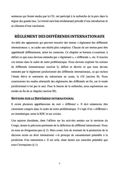 Règlement juridictionnel des différends internationaux par la CIJ: