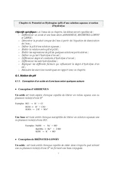 Recueil d'exercices de notes de cours de chimie