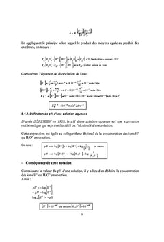 Recueil d'exercices de notes de cours de chimie