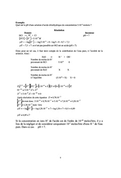 Recueil d'exercices de notes de cours de chimie
