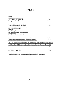 Diversités et métissages culturels