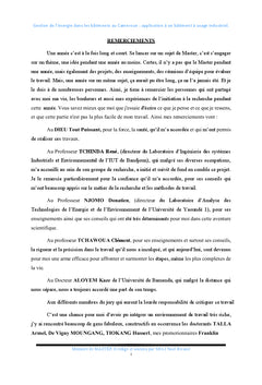Gestion de l'énergie électrique dans un tertiaire