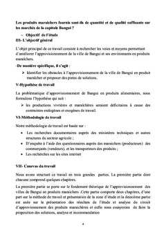 Politique agricole/sécurité alimentaire en République centrafricaine