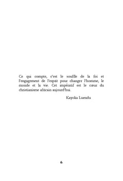 Ma foi de théologien africain aujourd'hui