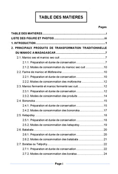 Le manioc: