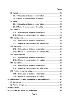 Le manioc: