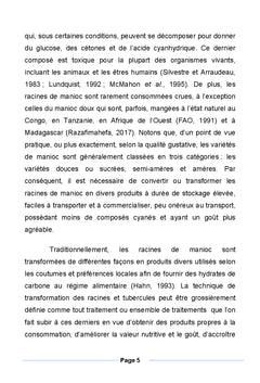 Le manioc: