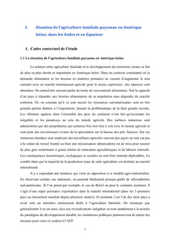 Une alternative économique pour l'agriculture familiale paysanne